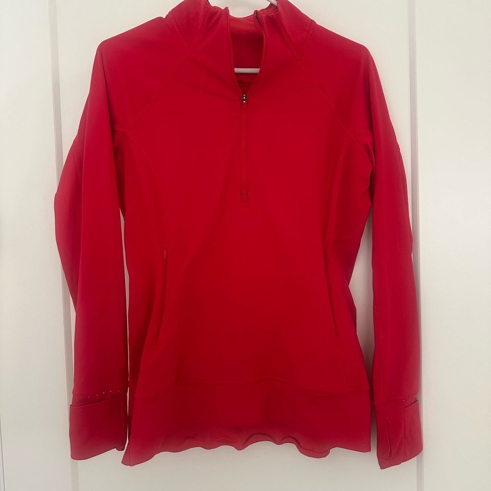 Athleta Women's Bold Red Quarter-Zip